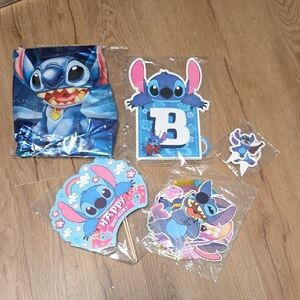Stitch Birthday Party Decoration Set - Blue